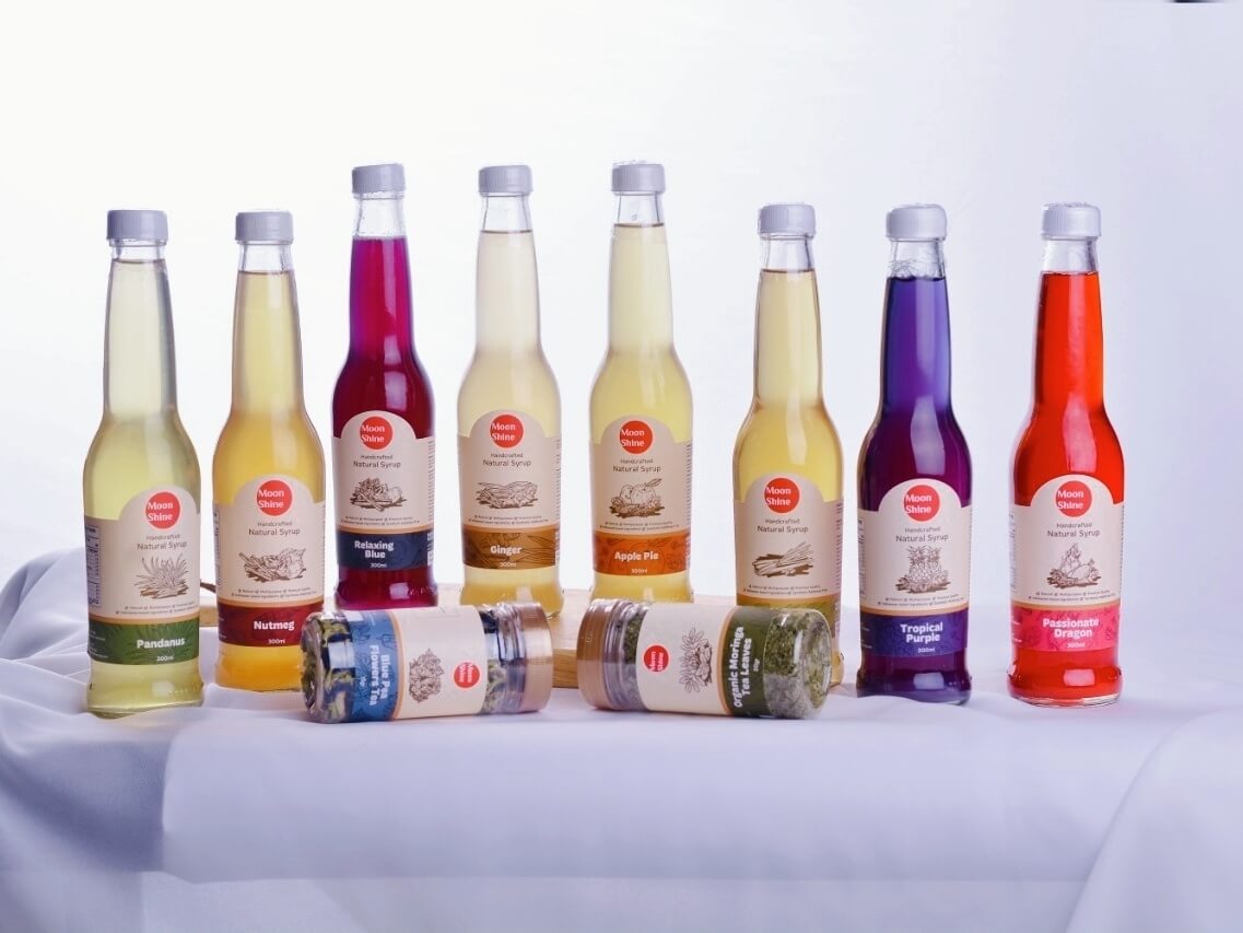 Varian sirup dan tisane MoonShine